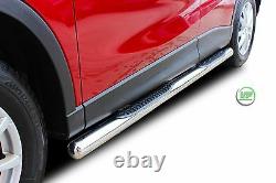 Side bars CHROME stainless steel side steps pair for MAZDA CX-5 CX5 2011-2016