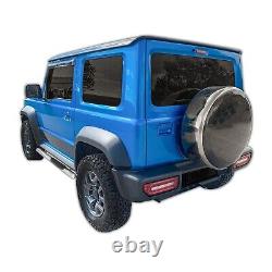 Side bars CHROME stainless steel side steps pair for Suzuki Jimny 3D 2021-up