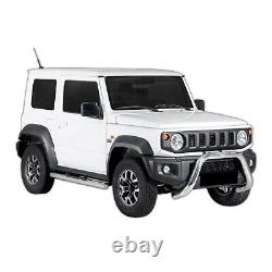 Side bars CHROME stainless steel side steps pair for Suzuki Jimny 3D 2021-up
