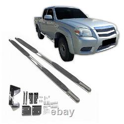 Side bars Chrome stainless steel side steps for MAZDA BT-50 2006-2011