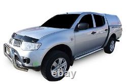 Side protection bars CHROME stainless steel for MITSUBISHI L 200 L200 2007-2016