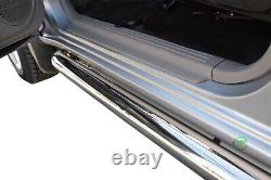 Side protection bars CHROME stainless steel for MITSUBISHI L 200 L200 2007-2016