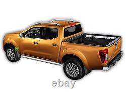 Side protection bars CHROME stainless steel pair for NISSAN NAVARA NP300 2015-up