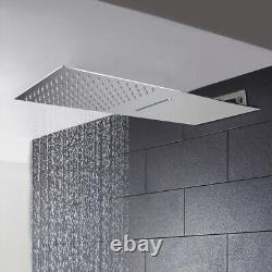 Silver Bathroom Shower Head Rainfall Stainless Steel Shower Head Shower
