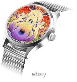 Snoopy by Everhart Nobody Barks In L. A. Has Stainless Steel Mesh Band