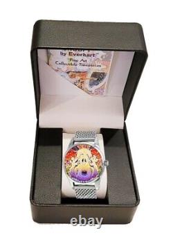 Snoopy by Everhart Nobody Barks In L. A. Has Stainless Steel Mesh Band