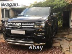 Spoiler Bar For Volkswagen Amarok Double 2016+ 4x4 Stainless Steel Bumper Chin