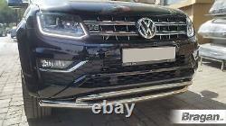 Spoiler Bar For Volkswagen Amarok Double 2016+ 4x4 Stainless Steel Bumper Chin