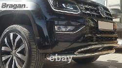 Spoiler Bar For Volkswagen Amarok Double 2016+ 4x4 Stainless Steel Bumper Chin