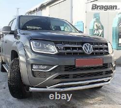 Spoiler Bar For Volkswagen Amarok Double 2016+ 4x4 Stainless Steel Bumper Chin