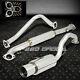 Stainless Cat Back Exhaust 4.5 Tip Muffler 95-99 Mitsubishi Eclipse Nt Na 2g