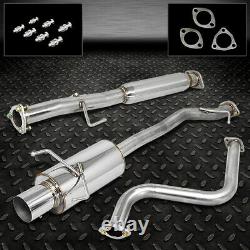 Stainless Cat Back Exhaust 4 Tip Muffler For 90-93 Honda Accord F22 Se/dx/lx/ex