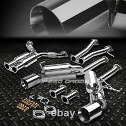 Stainless Dual Cat Back Exhaust 4.5 Rolled Tip Muffler For 350z Infiniti G35