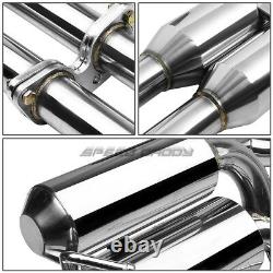 Stainless Dual Cat Back Exhaust 4.5 Rolled Tip Muffler For 350z Infiniti G35