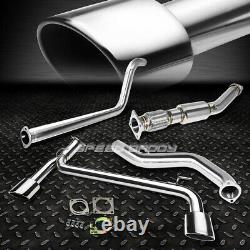 Stainless Dual Cat Back Exhaust Welded Flex 4.75 Muffler 03-05 Dodge Neon Srt-4