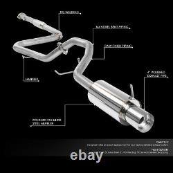 Stainless Steel Cat Back Exhaust 4tip Muffler 99-03 Mitsubishi Galant 2.4l 4g64