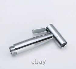 Stainless Steel Chrome Polished Douche Bidet Sprayer Paper Storage Holder Kit