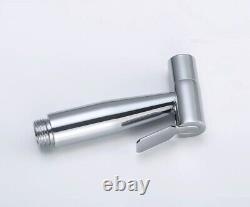 Stainless Steel Chrome Polished Douche Bidet Sprayer Paper Storage Holder Kit