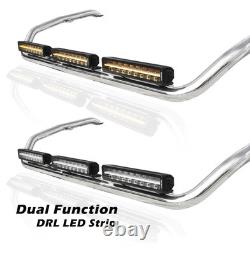 Stainless Steel Chrome Roof Bar + LEDs + 17 LED Bars To Fit New Gen DAF XG+ Top
