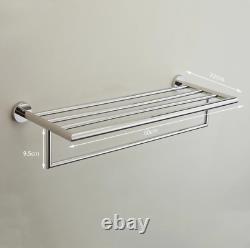 Stainless Steel Chrome Wall Mounted Bathroom Accessories Towel Holder Coat Hook