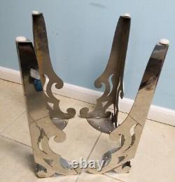 Stainless Steel Custom Made 19 Coffee Table Hairpin Legs Solid Plates Set of 4