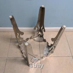 Stainless Steel Custom Made 19 Coffee Table Hairpin Legs Solid Plates Set of 4