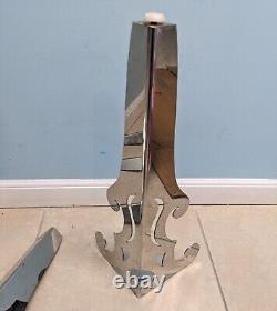 Stainless Steel Custom Made 19 Coffee Table Hairpin Legs Solid Plates Set of 4