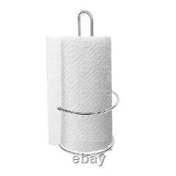 Stainless Steel Kitchen Tissue Paper Towel Roll Dispenser Holder Stand Pole UKDC