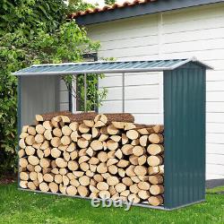 Stainless Steel Log Store Firewood Metal Stand Fire Wood Rack Storage Unit