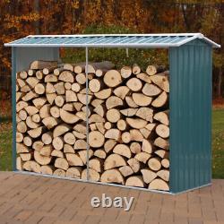 Stainless Steel Log Store Firewood Metal Stand Fire Wood Rack Storage Unit