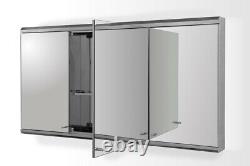 Stainless Steel Pre-assembled Bathroom Storage Cabinet 1000 x 550mm Wall Mounted