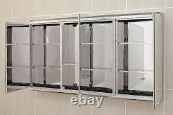 Stainless Steel Pre-assembled Bathroom Storage Cabinet 1000 x 550mm Wall Mounted