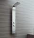 Stainless Steel Shower Column Tower Panel Twin Head 2 Body Jets Uk