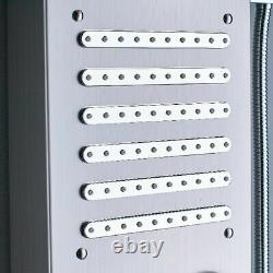 Stainless Steel Shower Panel Column LED Rain 5-Mode Message 3-Function Handheld