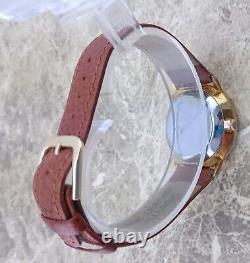 Stunning Retro Swiss Gold Filled Montine 17 Jewel Date Wrist Watch 1983 & Box