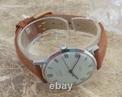 Stunning Retro Swiss Steel Montine 17 Jewel Dress Wrist Watch 1974
