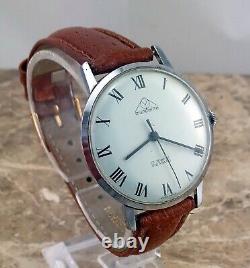 Stunning Retro Swiss Steel Montine 17 Jewel Dress Wrist Watch 1974