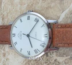 Stunning Retro Swiss Steel Montine 17 Jewel Dress Wrist Watch 1974