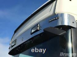 Sun Visor To Fit Scania 4, P, G, R, Series Pre 09 Topline Stainless Steel Shade