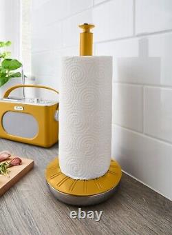 Swan Retro Yellow Kettle Toaster Breadbin Canisters Mug Tree Towel Pole Set of 8