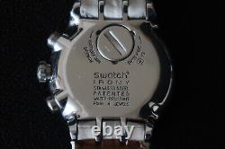 Swatch Irony Yos439 Your Turn White Chronograph Watch Black White Dial A Classic