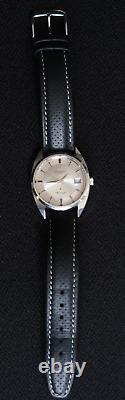 Technos Sky Light Automatic Watch Sillver Grey Pie Pan Dial A 70s Vintage Beauty