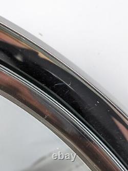 The White Company Sibton Round Serving Tray Stainless Steel Dinner Drinks