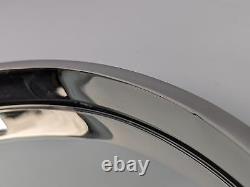 The White Company Sibton Round Serving Tray Stainless Steel Dinner Drinks