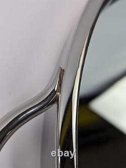 The White Company Sibton Round Serving Tray Stainless Steel Drinks Dinner