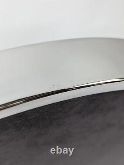 The White Company Sibton Round Serving Tray Stainless Steel Drinks Dinner
