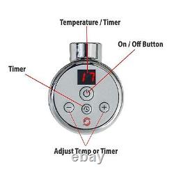 Thermostatic Electric Heating Element NOVA Chrome Room Stat (300W-1000W)