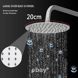 Thermostatic Shower Mixer Set Chrome, round 38 ° C Thermostat Shower S