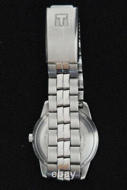 Tissot Pr50 Quartz Watch White And Chrome Roman Dial Stainless Strap A Classic