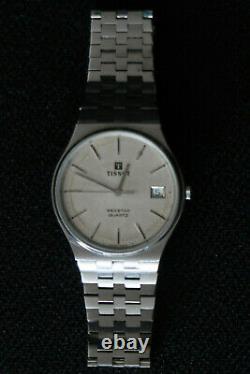 Tissot Seastar Mens Watch Silver Grey Baton Dial Stainless Strap A Classic